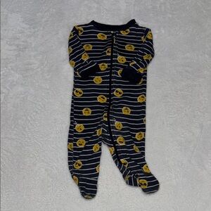 (2 for $10) Joe fresh Emoji Print Kids One Piece footie/ sleeper